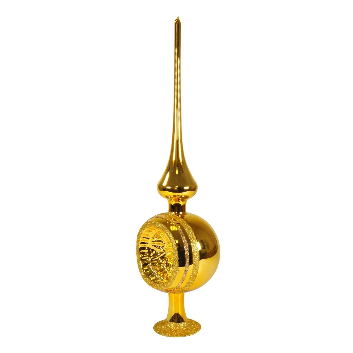 Puntale Albero Natale Vetro Collection cm.35 Oro |Inge's Glass