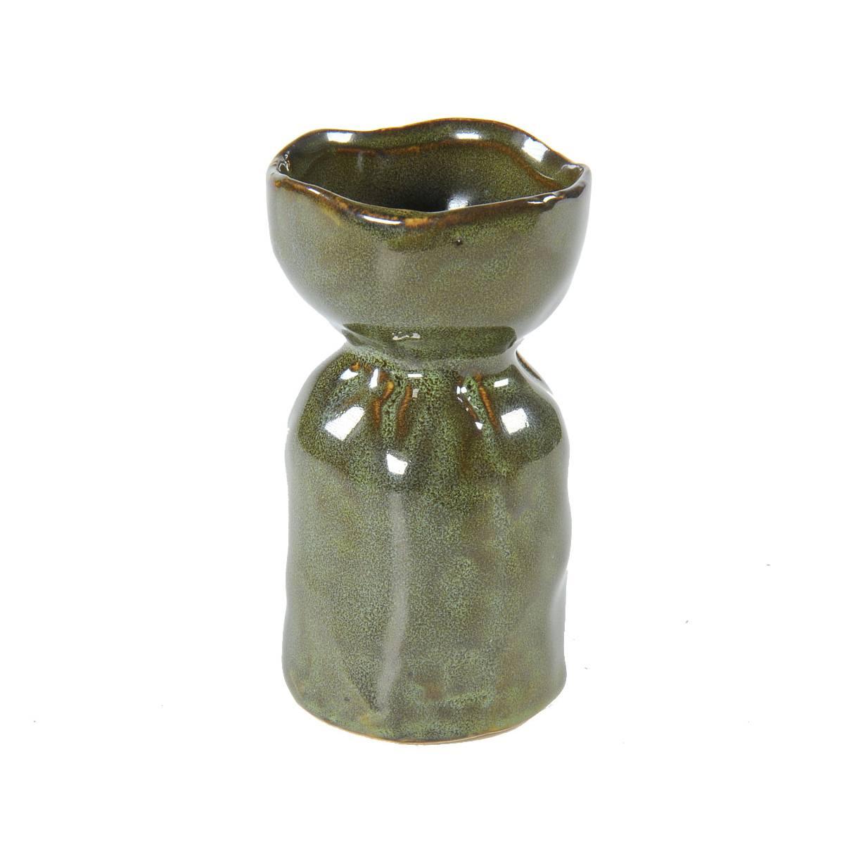 Vaso Ceramica Tulip Verde cm.Ø5x5xh11 | Innova