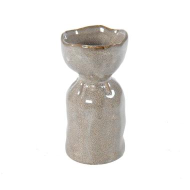Vaso Ceramica Tulip Tortora cm.Ø5x5xh11 | Vacchetti