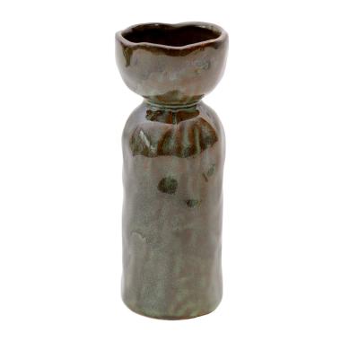 Vaso Ceramica Tulip Verde cm.Ø6x6xh15,5 | Innova