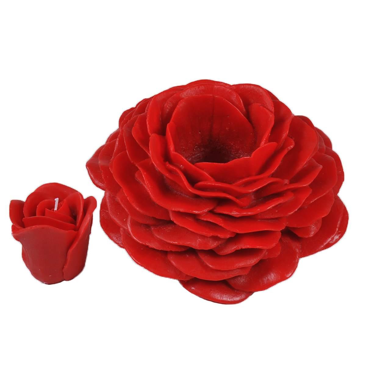 Candela cm.Ø30 Rosa Canina Profumata Rossa |Cereria Parma
