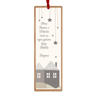 Segnalibro Legno con Dedica cm.6x18 |Angolo Idee