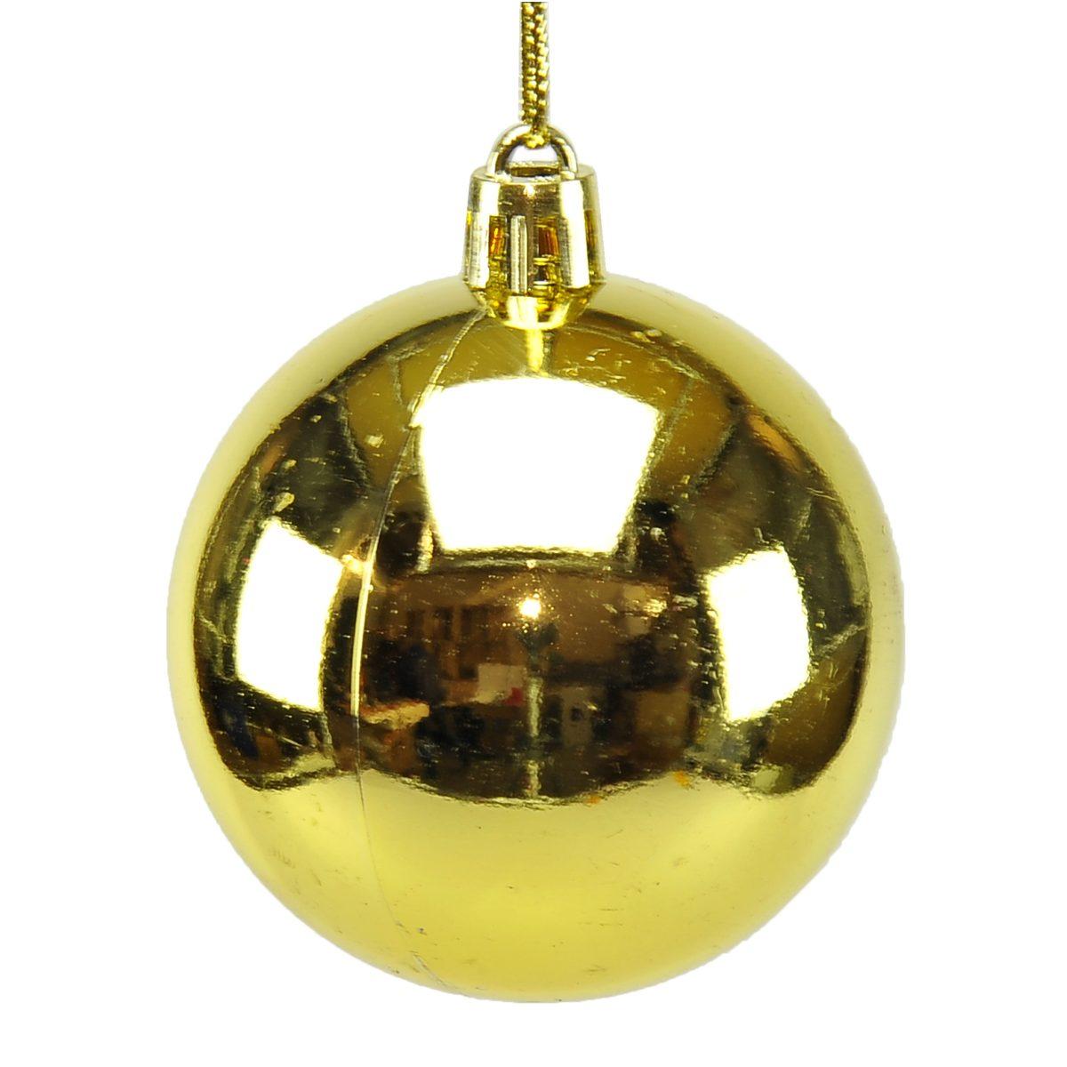 Pallina Natale cm.Ø6 Oro Lucido Set pz.12 |M2 Store
