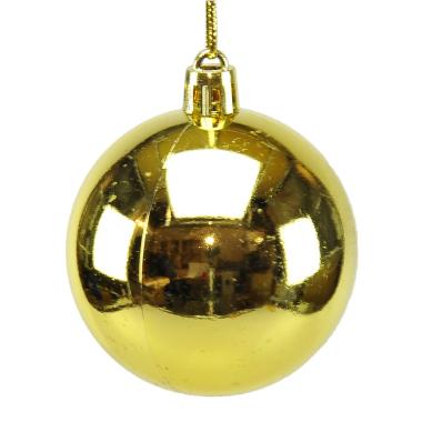 Pallina Natale cm.Ø6 Oro Lucido Set pz.12 |M2 Store