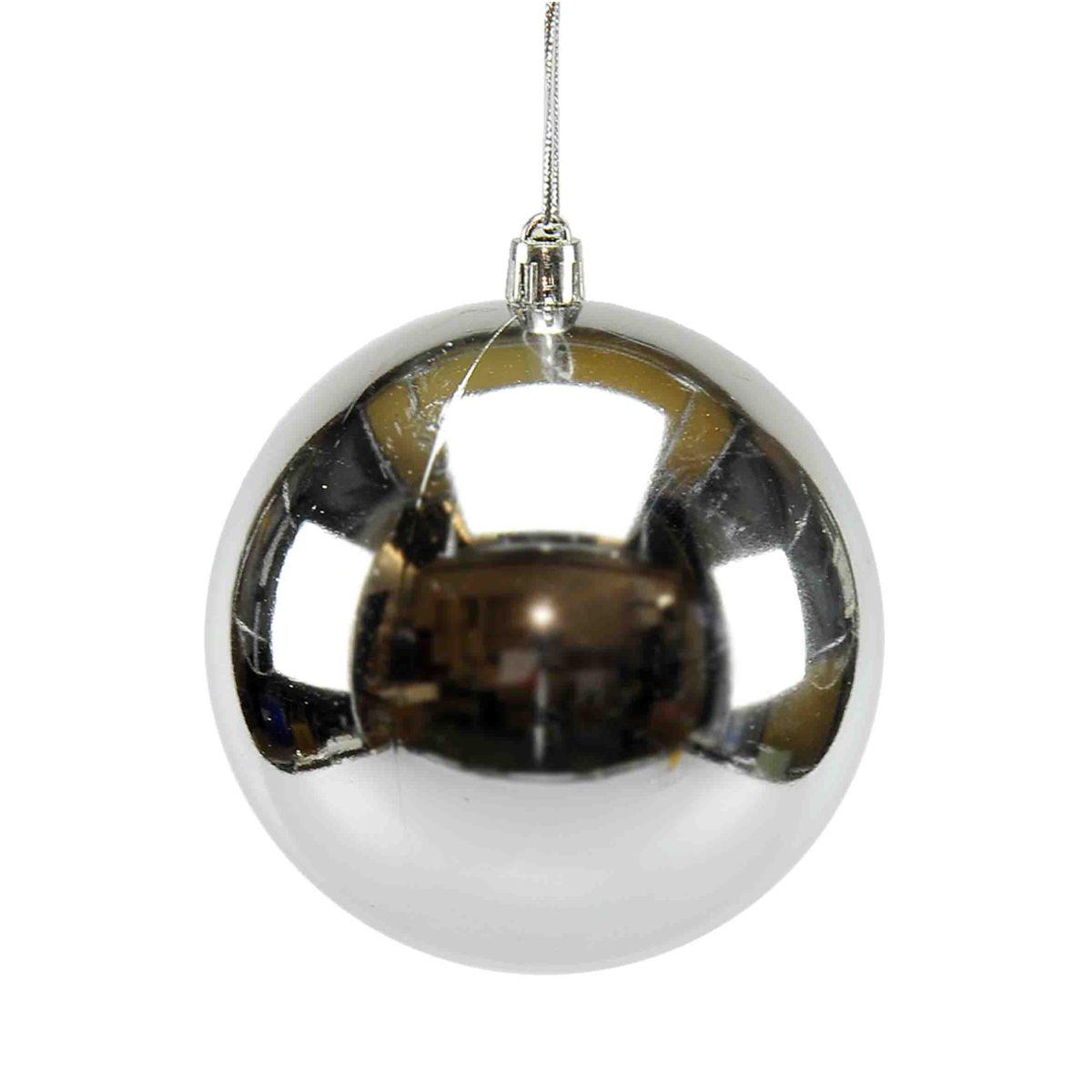 Pallina Natale cm.Ø10 Argento Lucido |M2 Store