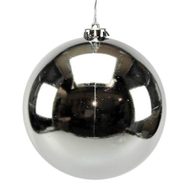 Pallina Natale cm.Ø15 Argento Lucido |M2 Store