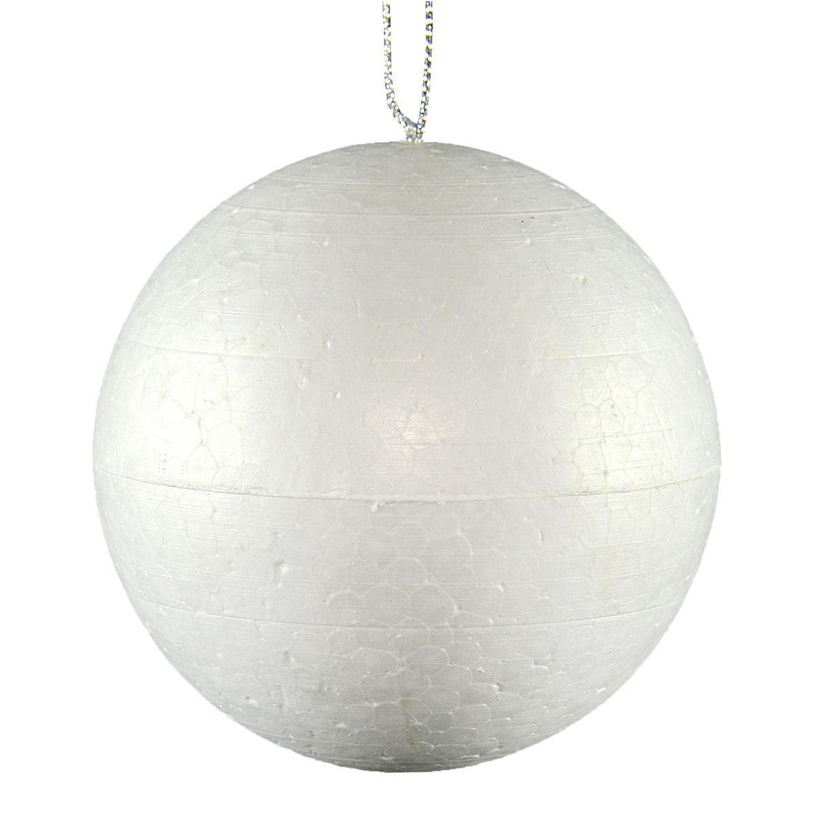 Pallina Natale Polistirolo cm.Ø10 Bianco |M2 Store