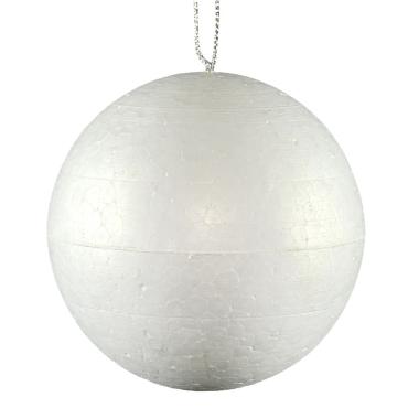 Pallina Natale Polistirolo cm.Ø10 Bianco |M2 Store