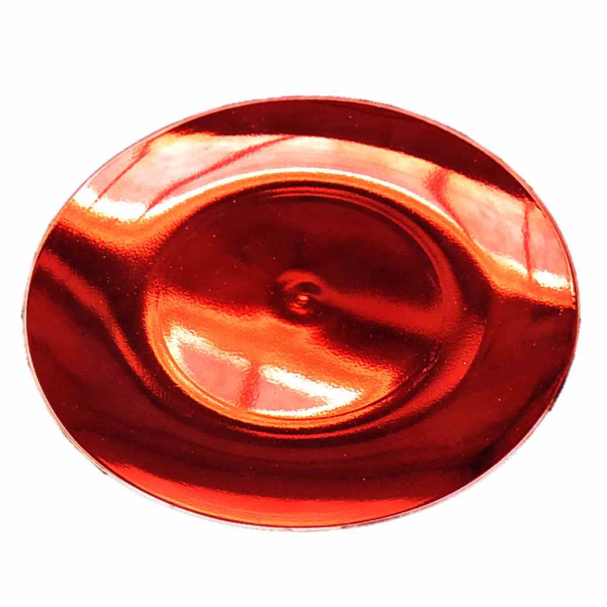Piatto Tavola PVC Natale Rosso Lucido cm.Ø33 |M2 Store