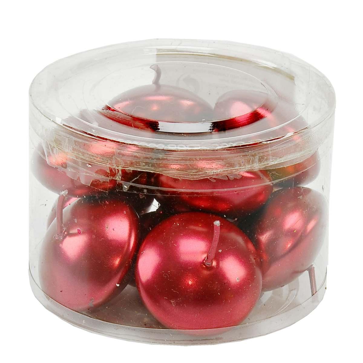 Candela cm.Ø4,5 Galleggiante Rossa Set pz.10 |M2 Store