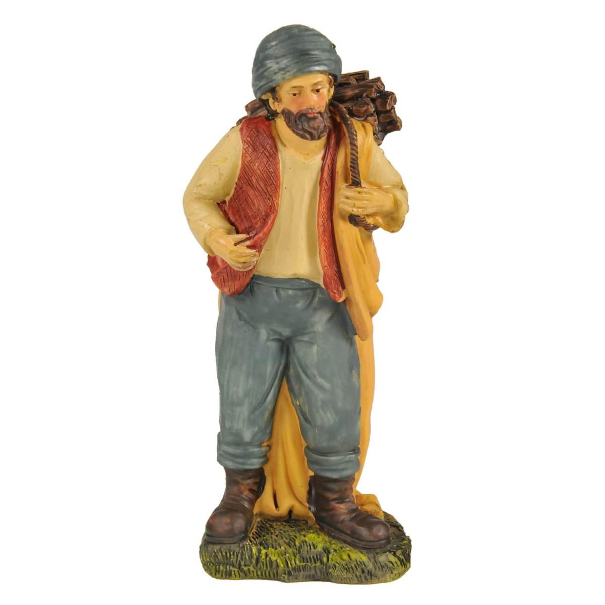 Statua cm.15 Pastore Porta Legna | M2 Store