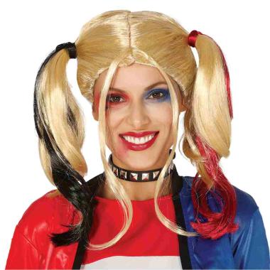 Parrucca Bionda Con Codini Harley Quinn |Guirca