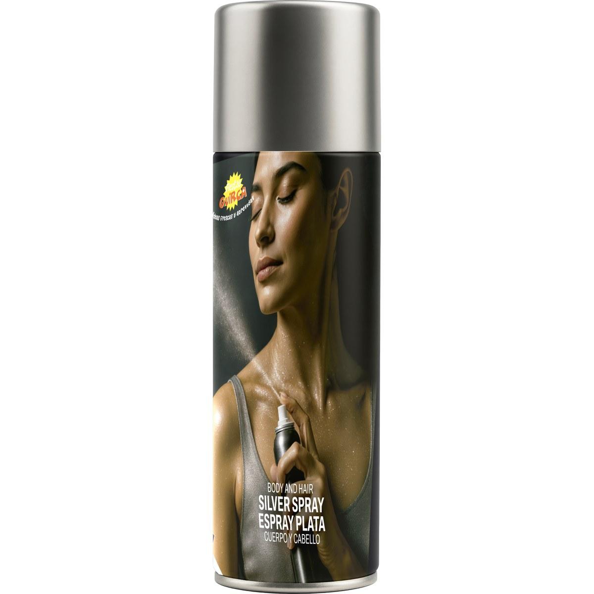 Trucco Spray Corpo Glitter Argento Ml.75 |Guirca
