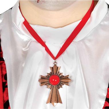 Collana Vampiro Con Croce Anticata |Guirca