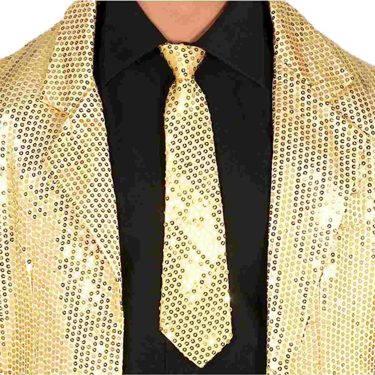 Cravatta Con Paillettes Oro |Guirca