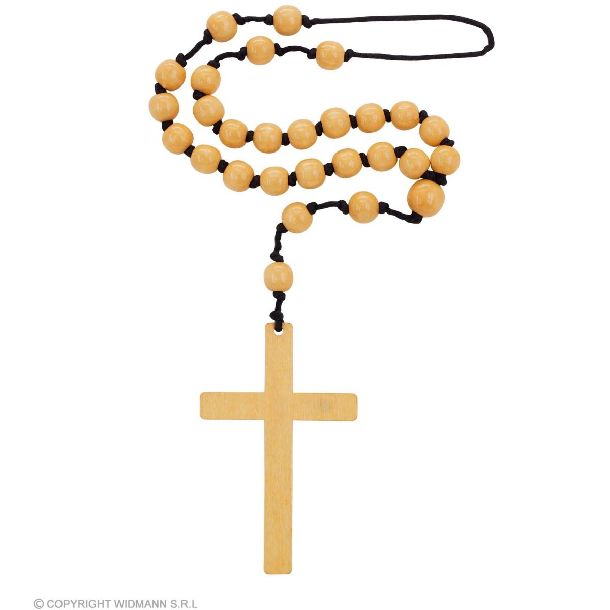 Collana Rosario Legno Con Croce |Widmann