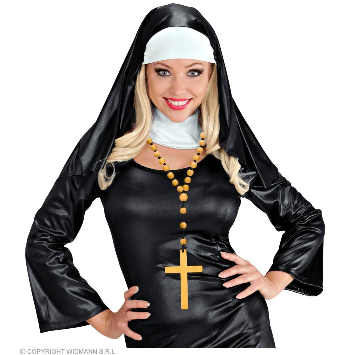 Collana Rosario Legno Con Croce |Widmann