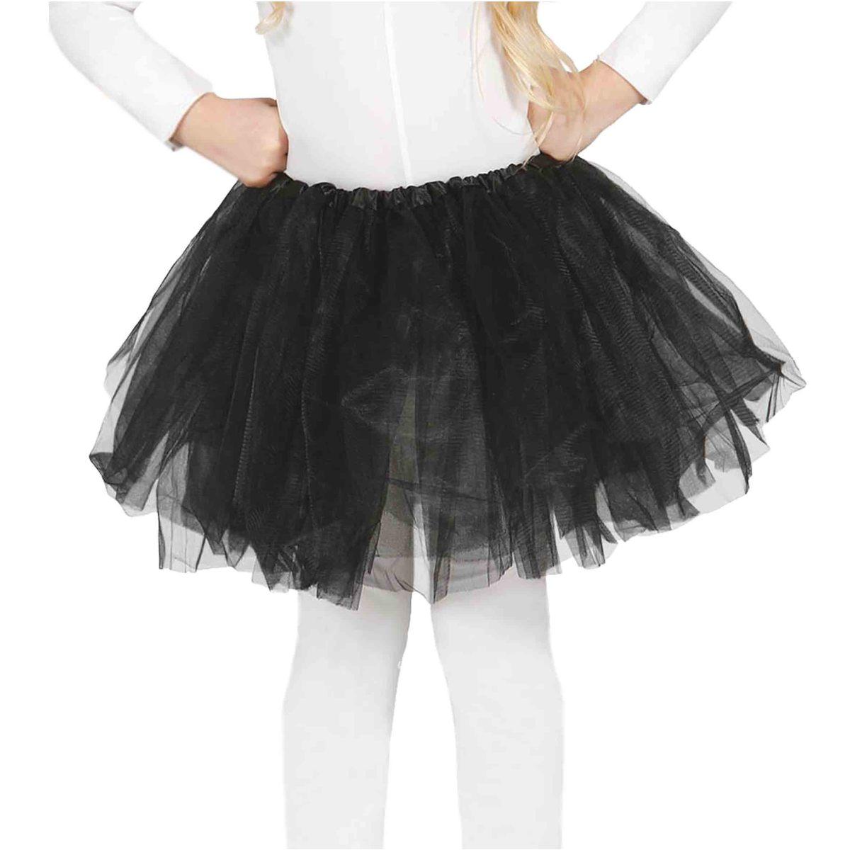Gonna cm.30 Nera Tulle |Guirca
