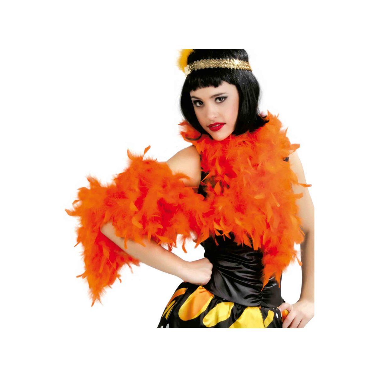 Boa Di Piume cm.180 Gr.40 Arancione |Carnival Toys