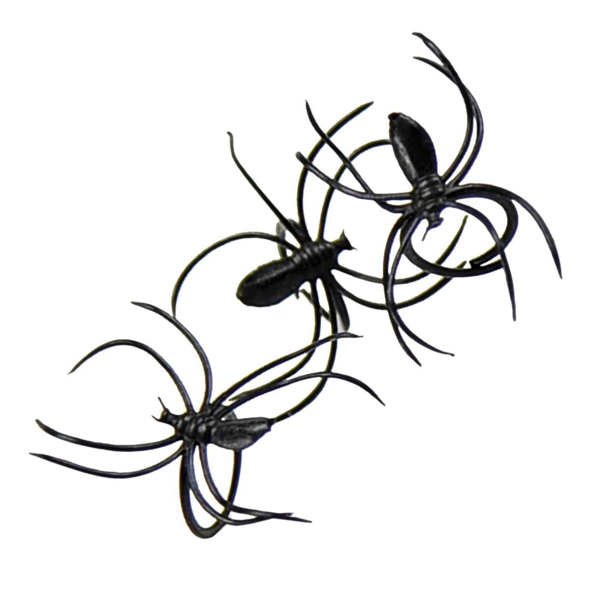 Ragno Nero Pvc cm.3 Set pz.50 |Guirca