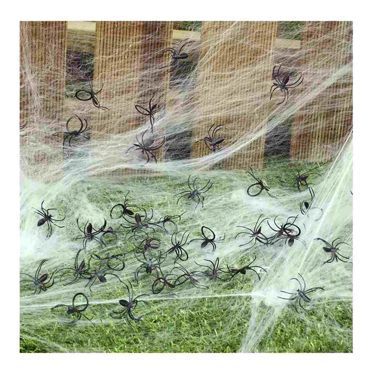 Ragno Nero Pvc cm.3 Set pz.50 |Guirca