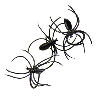 Ragno Nero Pvc cm.3 Set pz.50 |Guirca