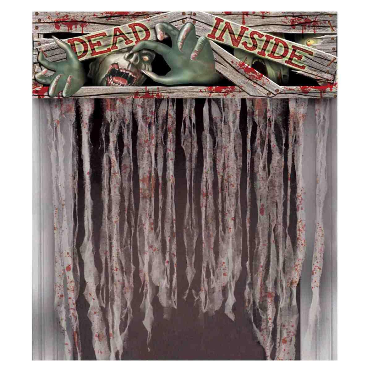 Tenda Porta Halloween Con Scritta cm.95x135 |Guirca