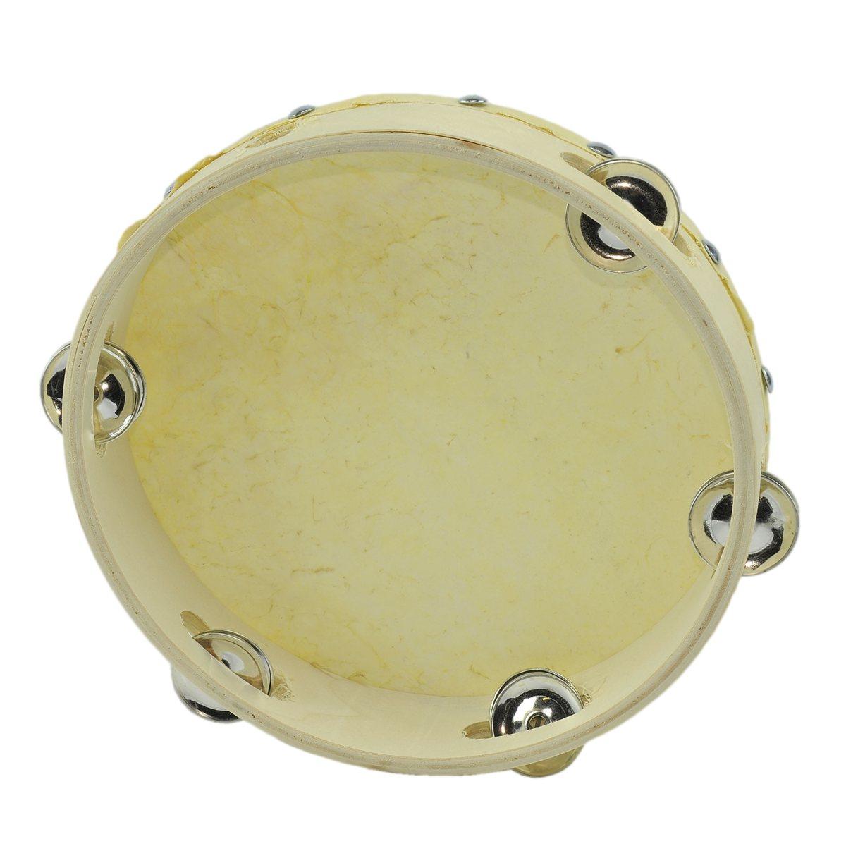Cembalo tamburello legno pelle 22 cm