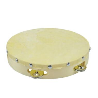 Cembalo tamburello legno pelle 22 cm