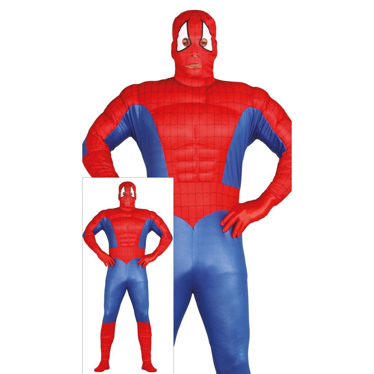 Costume super eroe spider muscoloso