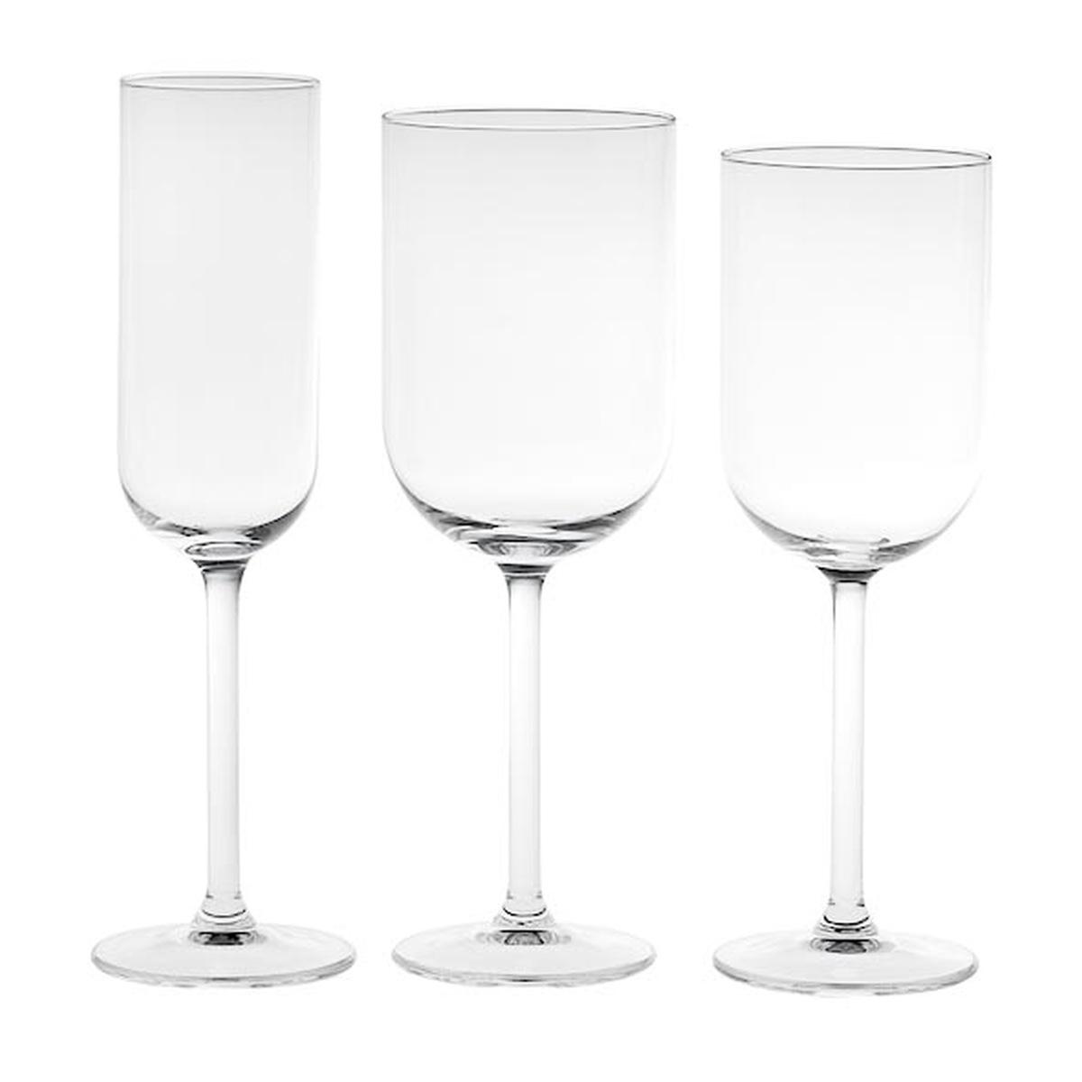 Bicchieri Vetro Set pz.15 Vino Neve Calice | M2 Store