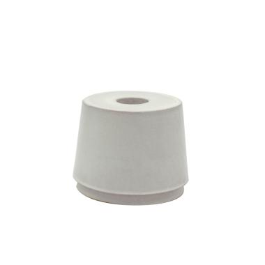 Portacandela Ceramica Bianco cm.Ø7x9 |Chentchips