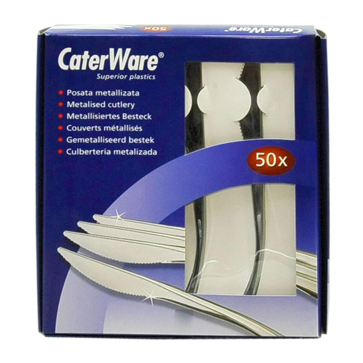 Posate Party Coltello Pvc Set pz.50 Metal Cater |M2 Store