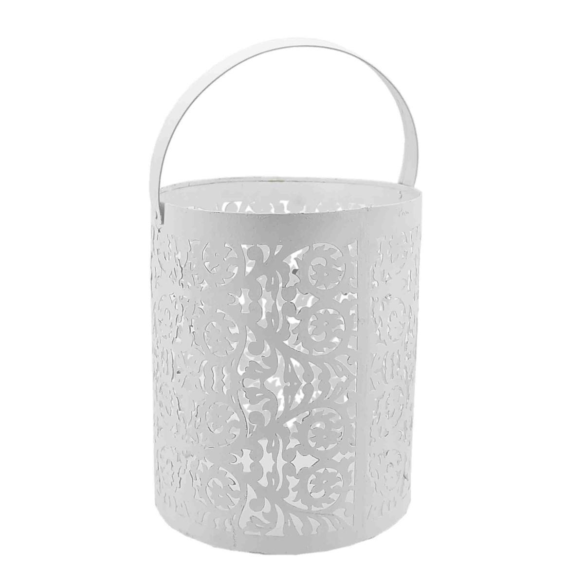 Portacandela Merletto Lami. Bianco cm.Ø20xh25 |Innova