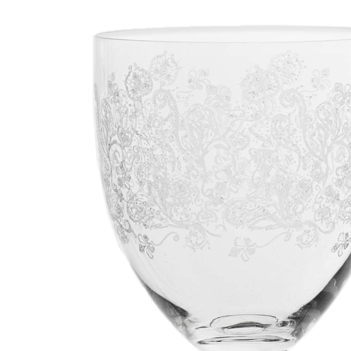 Bicchieri Vetro Set pz.6 Acqua Estro Calice ml.14,5 | Cre.Art