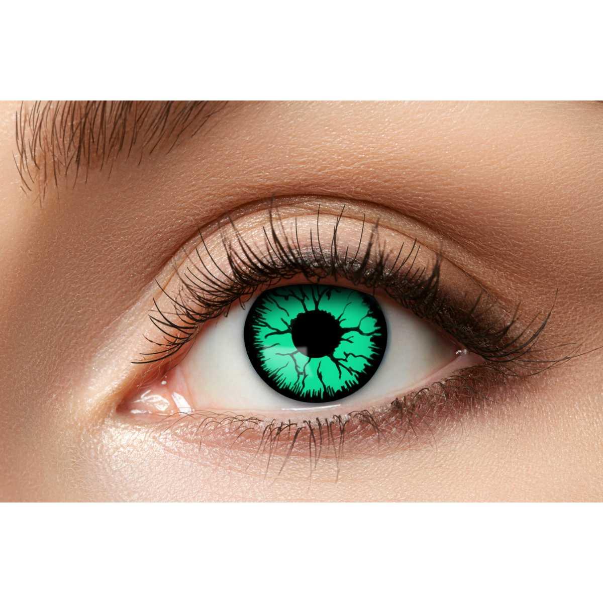 Lenti A Contatto Trimestrali Monster Verdi Nere Set pz.2 |Zoelibat