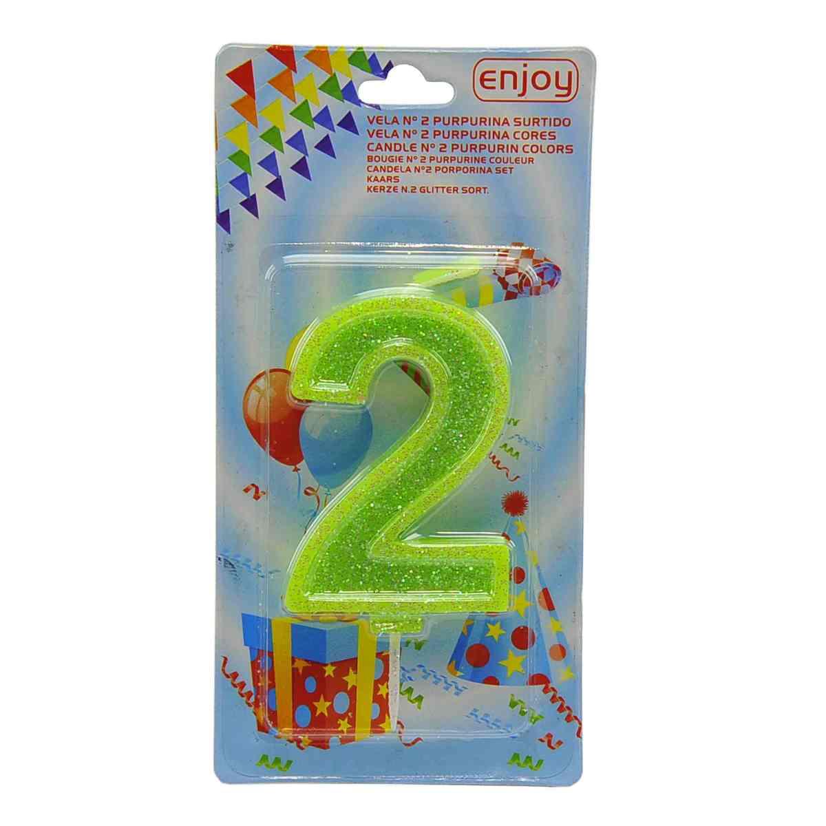Candelina Compleanno N.2 Porporina 4 Colori |M2 Store