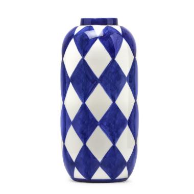 Vaso Vetro Mirò Blu cm.17x17x37 | Fade