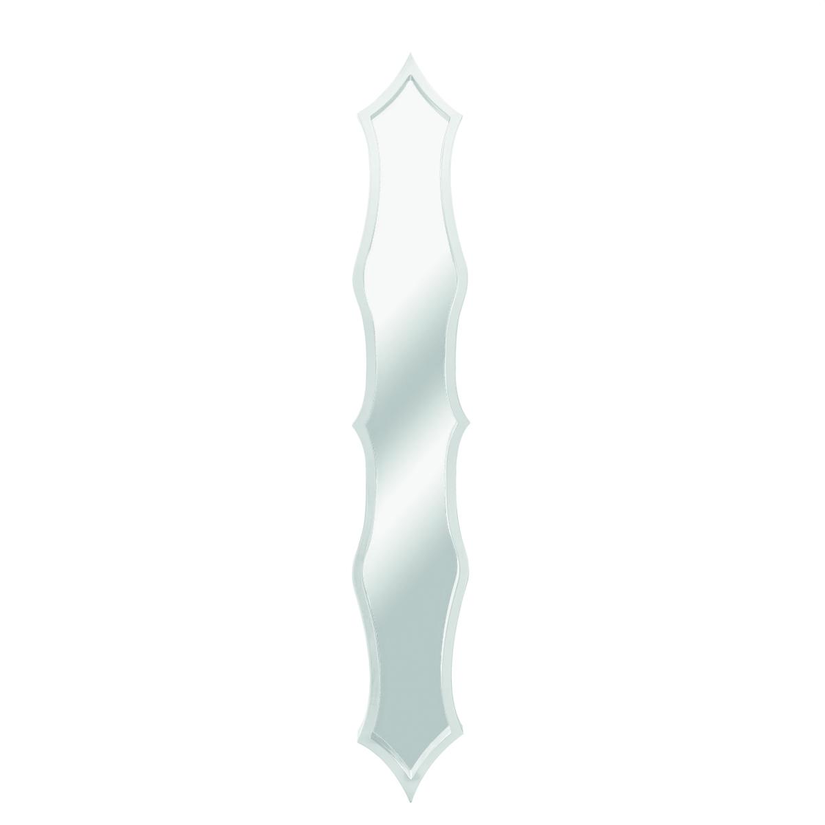 Specchio Legno Parentesi Bianco cm.16x119x2,5 | Ambienti Glamour