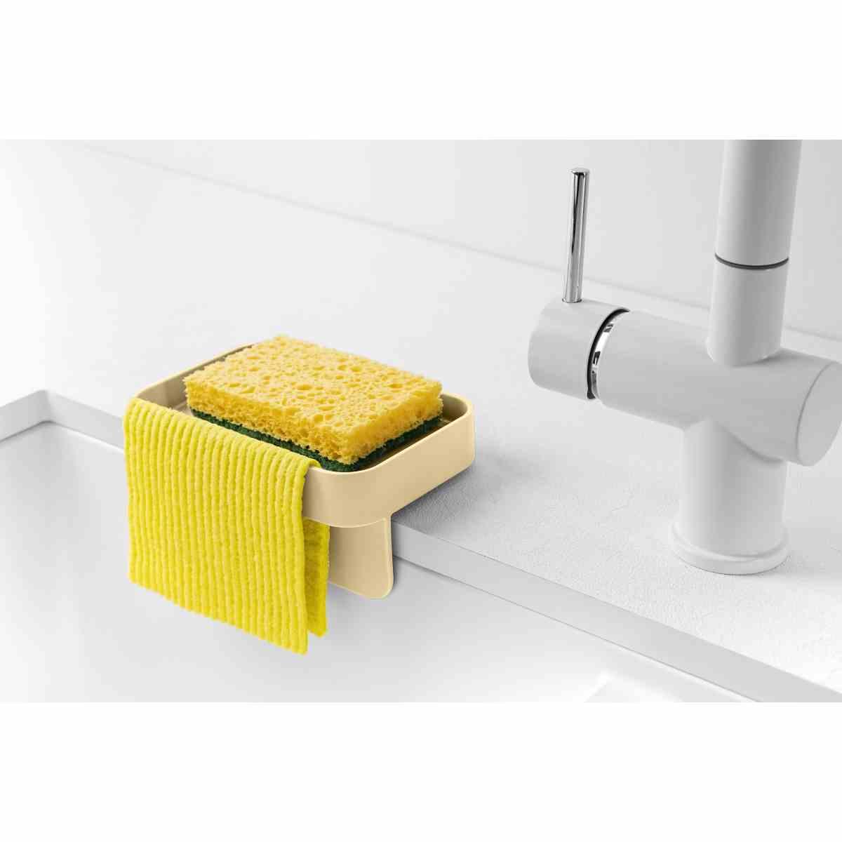Porta Spugna Battigia Giallo con Ventose cm.15 | Veca S.p.A.