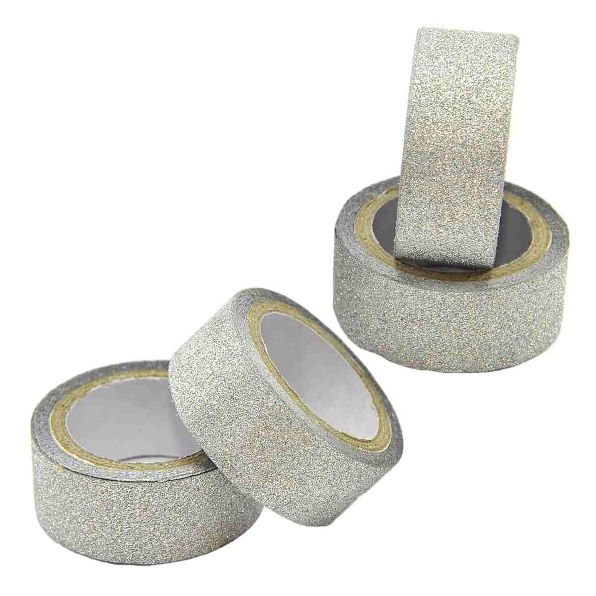 Nastro Adesivo Glitter cm.1,5x300 3 Colori pz.4 |M2 Store