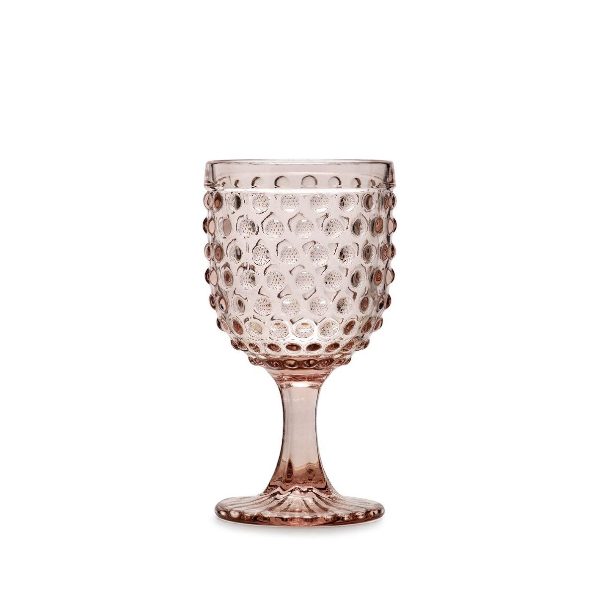 Bicchiere Vetro Singolo Calice Ibiza Rosa ml.300 | Fade