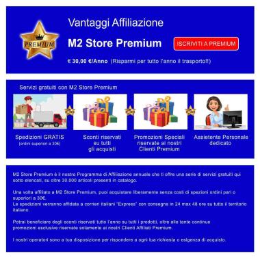AFFILIAZIONE PREMIUM M2 Store - Validità 12 Mesi
