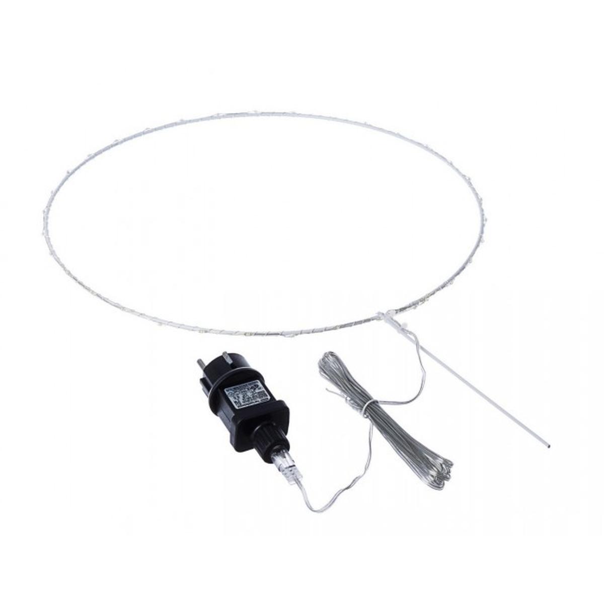 Luci Natale Esterno LED 35 Cerchio Micro Bianco Caldo |Bizzotto