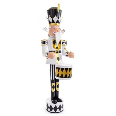 Decorazione Soldatino Astra Con Tamburo Bia-Nero cm.155 |Bizzotto