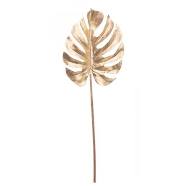 Fiore Natale Foglia Filodendro Oro Lucida cm.70 |Bizzotto