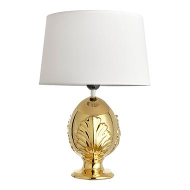 Lampada Tavolo Ceramica Pumo Oro cm.30x45 | Montemaggi