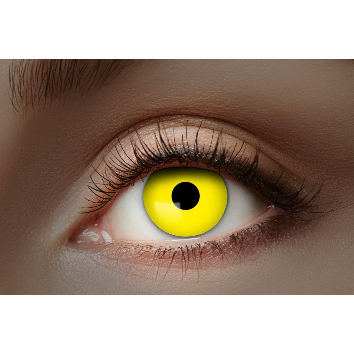 Lenti A Contatto Mensili Uv Flash Gialle Set pz.2 |Zoelibat