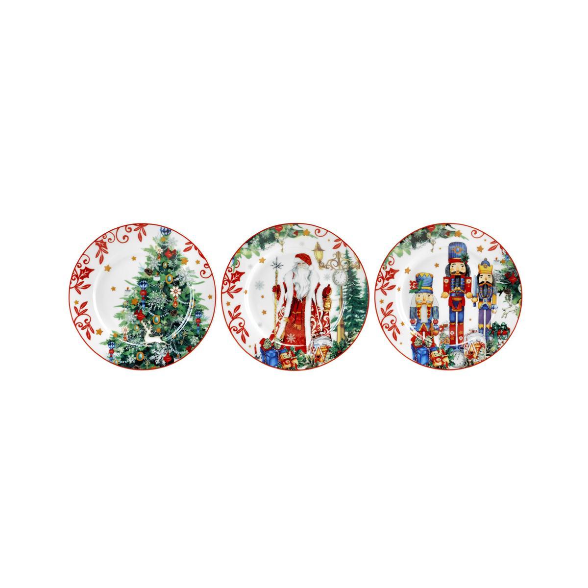 Piatti Servizio Tavola Set pz.19 Natalizio Porcellana Fade Xmas Dream | Fade
