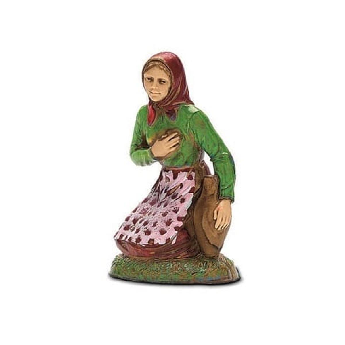 Statua cm.10 Donna Inginocchiata con Anfora | Moranduzzo